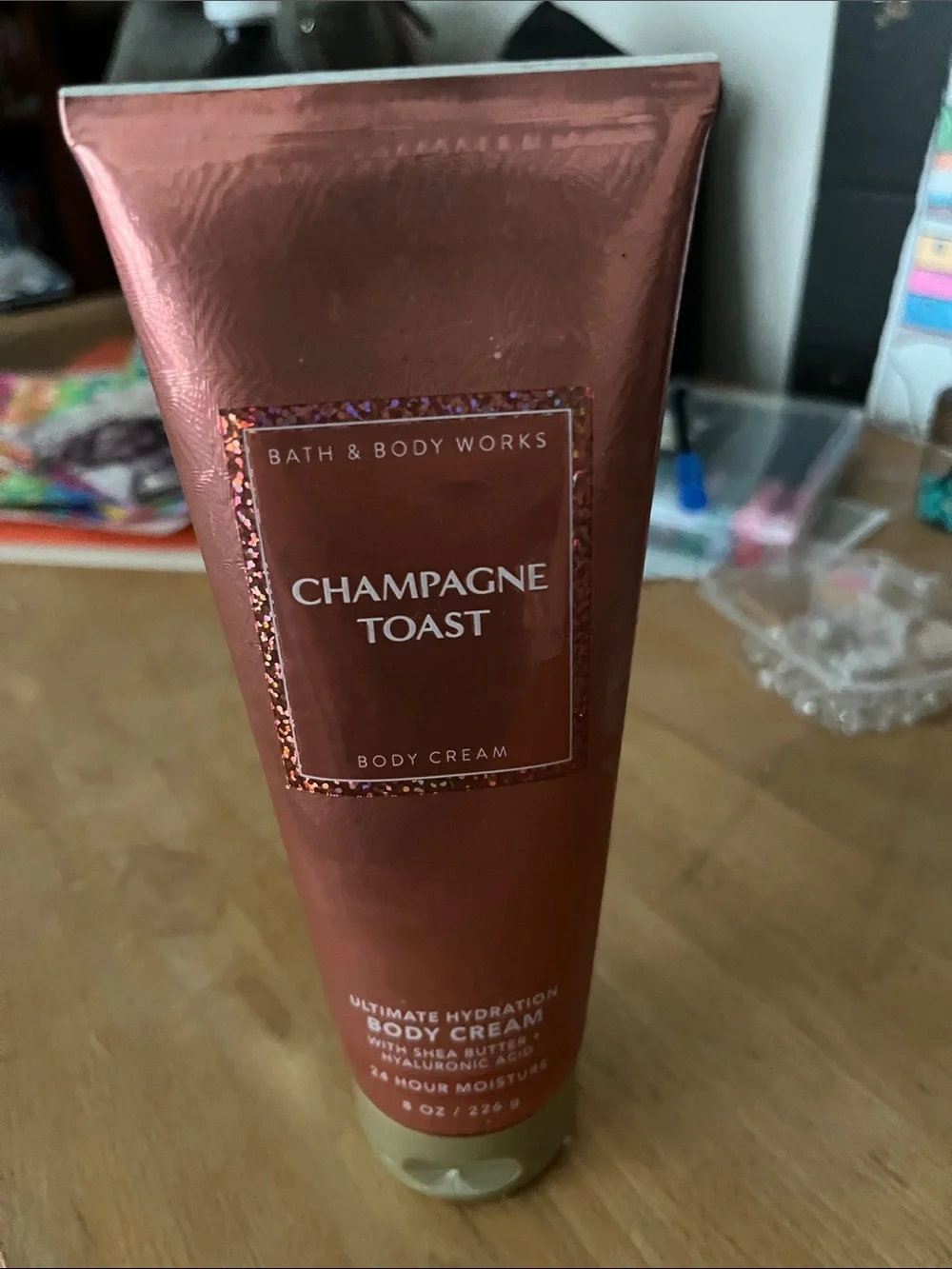 Bath & Body Works Champagne Toast Body Cream — Rose Gold Tube